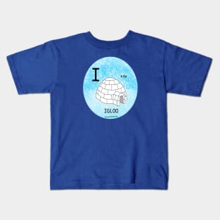 I is for Igloo Kids T-Shirt